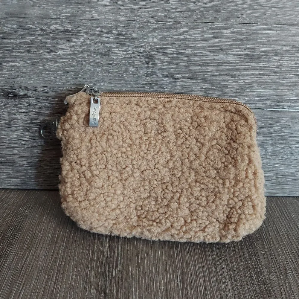 Baggallini On the Go Daily RFID Fleece Sherpa Pouch